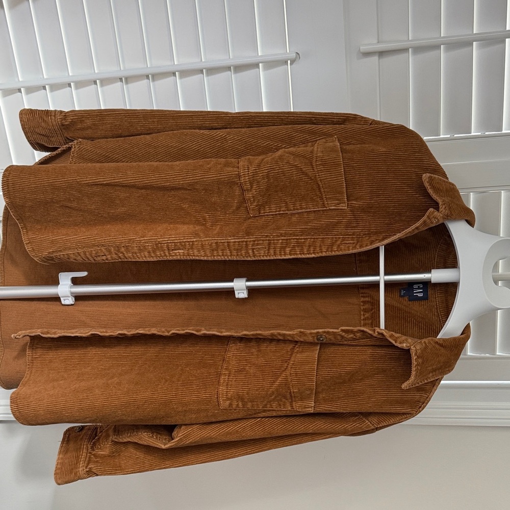 GAP Tan Corduroy Shirt Jacket